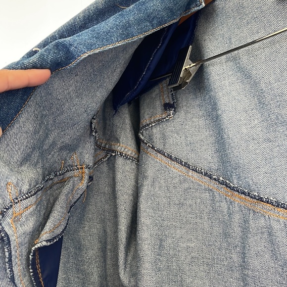 S.B.II Bitterman Jean Jacket Vintage 80’s 90’s Oversized M Medium Shoulder Pad - Picture 4 of 6